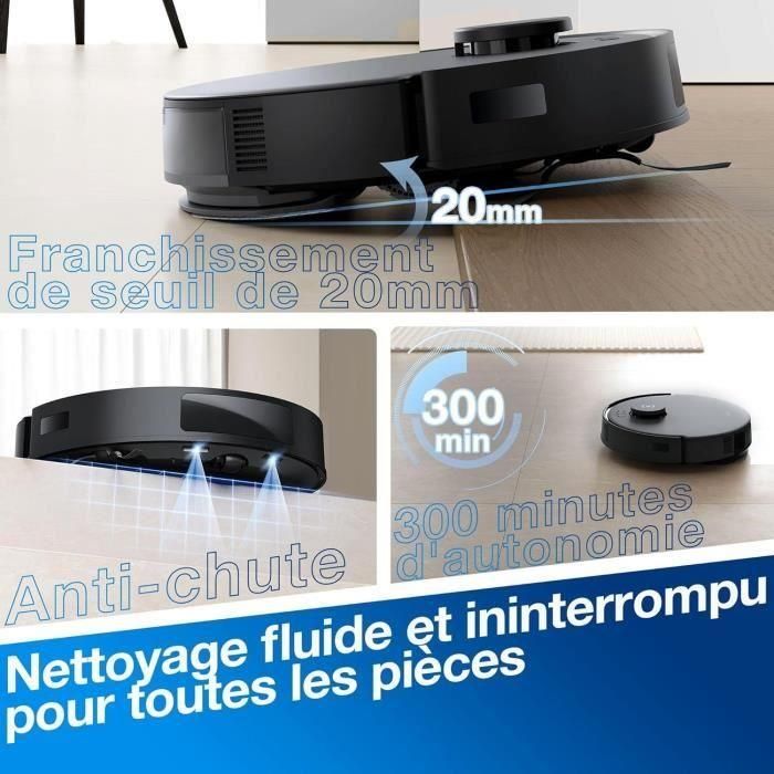 ECOVACS AAAKT19468 Deebot N20 Pro PLUS Robot Aspirador con 8000 Pa, Recogida Automática de Polvo y 45 Días Autonomía 1