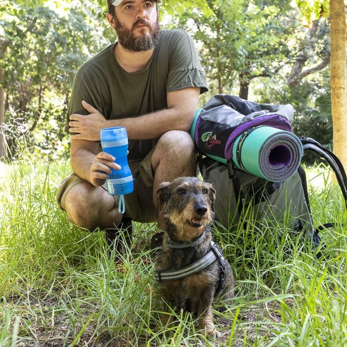Botella con Depósito de Agua y Comida para Mascotas 2 en 1 Pettap InnovaGoods 7 Botella con Depósito de Agua y Comida para Mascotas 2 en 1 Pettap InnovaGoods 7