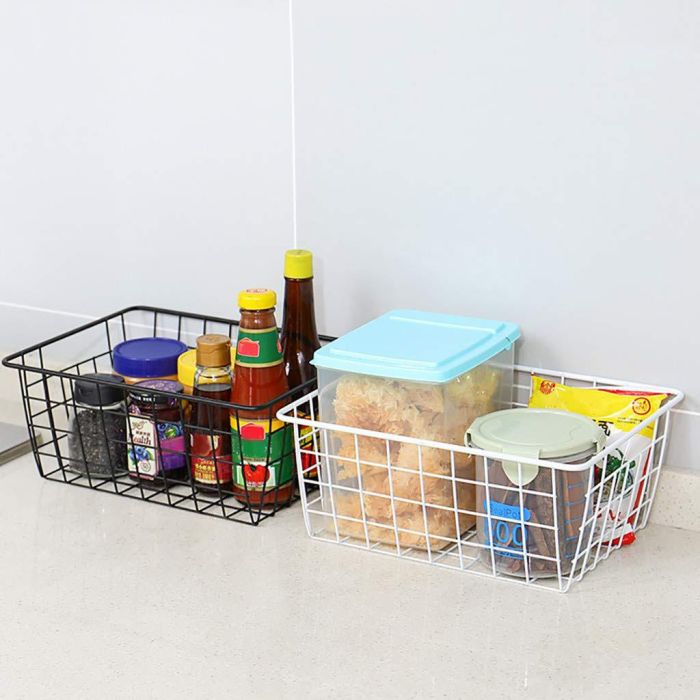 Cesta de metal organizadora Confortime 32 x 25 x 14 cm (12 Unidades) 2 Cesta de metal organizadora Confortime 32 x 25 x 14 cm (12 Unidades) 2