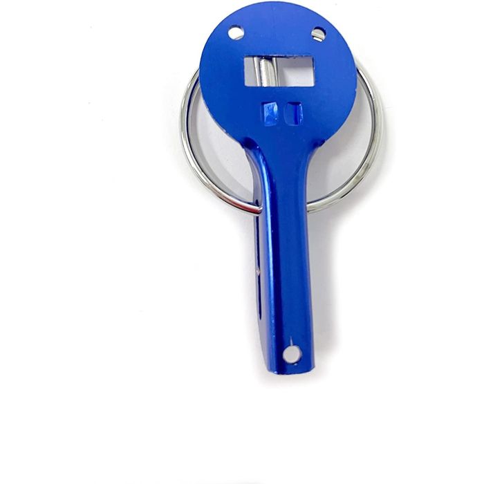 Occ Motorsport Cierres Capot Competición Azul OCCRC002 Acero Inoxidable 7