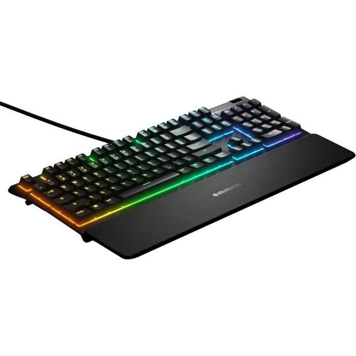 Teclado mecánico para juegos - STEELSERIES - APEX 3 - Ultra silencioso - Negro 4