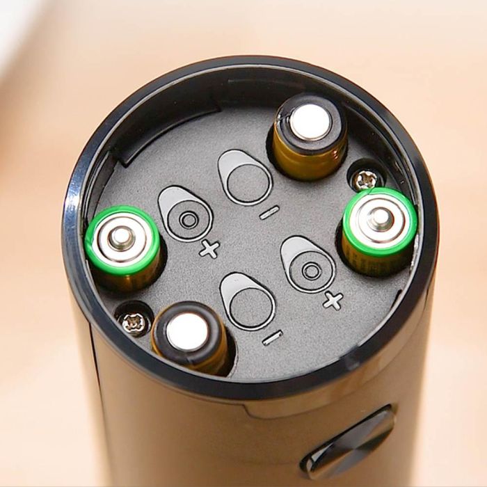 Edm Molinillo de Pimienta Eléctrico 70 ml con Cuchillas de Cerámica y Grosor Ajustable 2