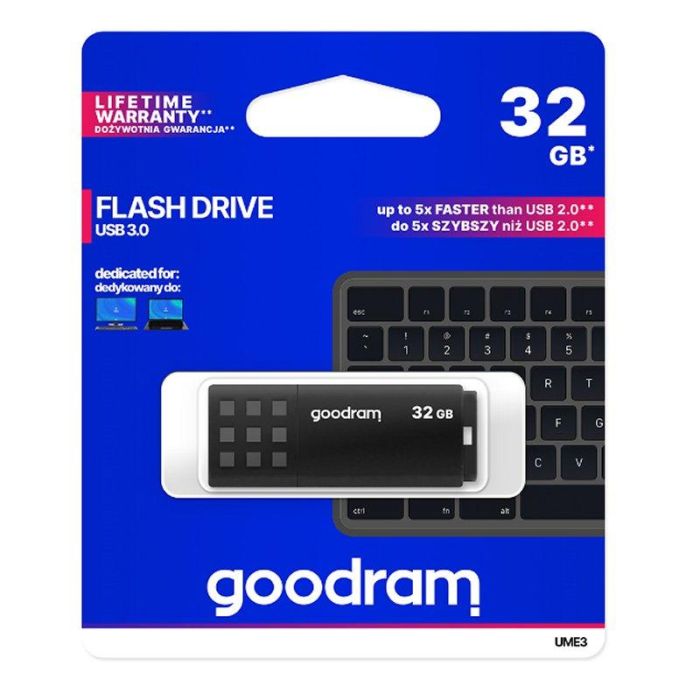 Goodram UME3-0320K0R11 Memoria USB 3.0 de 32GB Negra