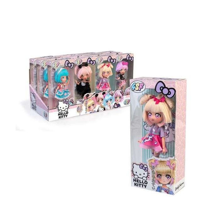 Muñeca hello kitty con15 puntos de articulacion y accesorios 19.5 cm. - modelos surtidos 9 Muñeca hello kitty con15 puntos de articulacion y accesorios 19.5 cm. - modelos surtidos 9