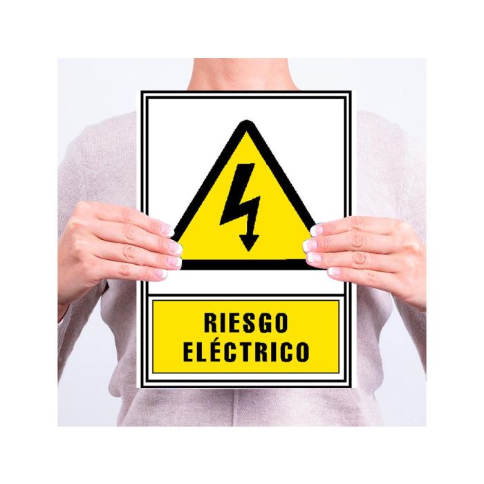 Archivo 2000 Señal "Riesgo Eléctrico" 210x297 Pvc Amarillo 2