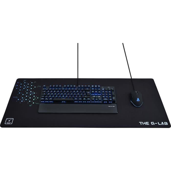 The G-Lab Gaming Mouse Pad XXL Yttrium 900x400x4mm Antideslizante con Superficie Control para PC, Teclado y Ratón, Ultra Resistente 3