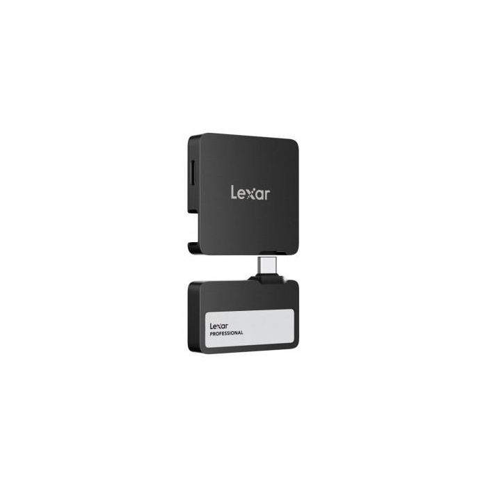 Lexar Professional Go External Portable Ssd 2Tb,Usb3.2 Gen2 Up To 1050Mb/S Read And 1000Mb/S Write con Hub 4-Puertos Usb Type-C y Certificado Ip65