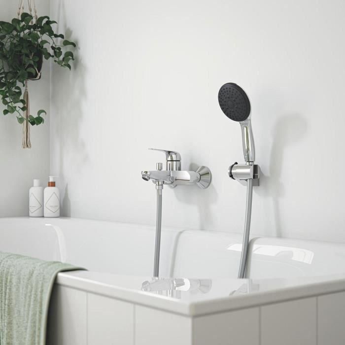 Mezclador monomando de baño/ducha - GROHE Swift - 24335001 - Cromo - Montaje en pared visto 1 Mezclador monomando de baño/ducha - GROHE Swift - 24335001 - Cromo - Montaje en pared visto 1