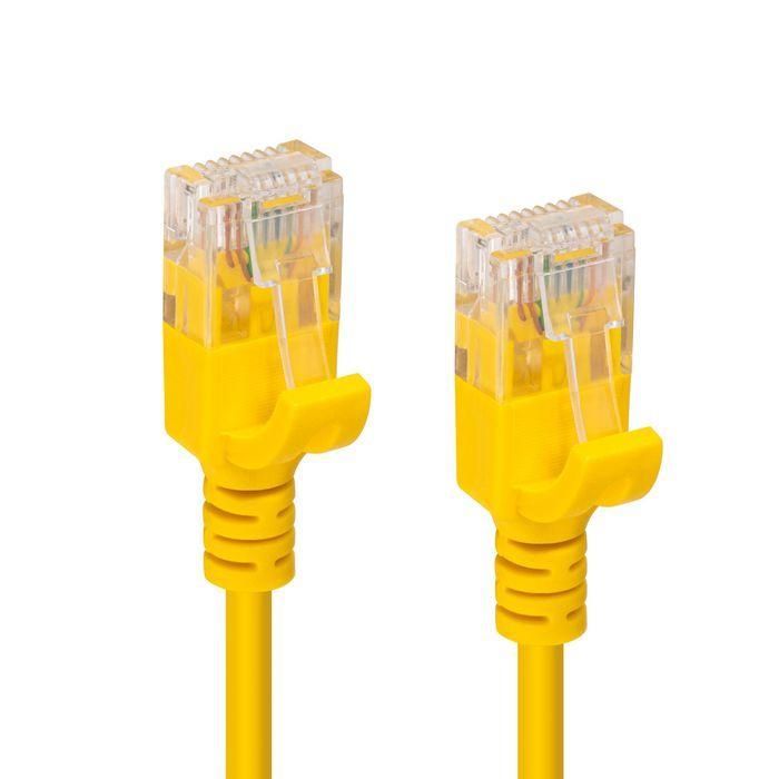 MicroConnect CAT6a U/UTP SLIM Network Cable 1.5m, Yellow 1 MicroConnect CAT6a U/UTP SLIM Network Cable 1.5m, Yellow 1