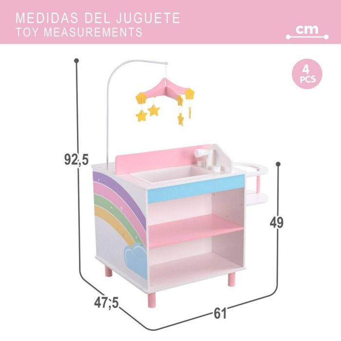 Cambiador para Muñecas Teamson 4 Piezas 61 x 92,5 x 47,5 cm 1