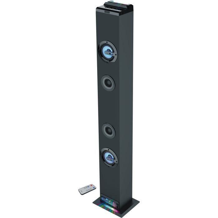 Torre de sonido Bluetooth - INOVALLEY - HP58BTH - 60W - Bluetooth V4.1 - Luces - FM - AUX-IN - Soporte extraíble - Mando a distancia incluido Torre de sonido Bluetooth - INOVALLEY - HP58BTH - 60W - Bluetooth V4.1 - Luces - FM - AUX-IN - Soporte extraíble - Mando a distancia incluido