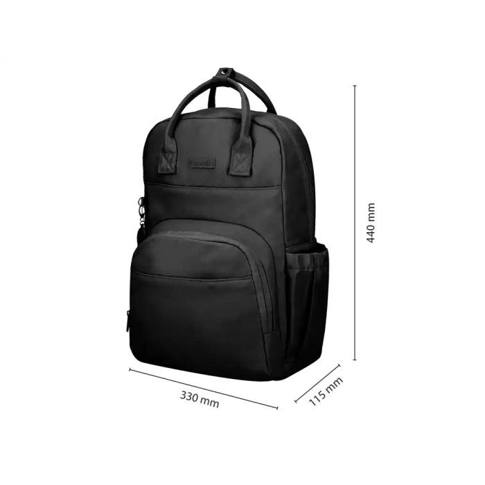 Antartik Mochila Glow bags con Acolchado para Portátil 15", Negro, 25L, 440x33x115mm 1