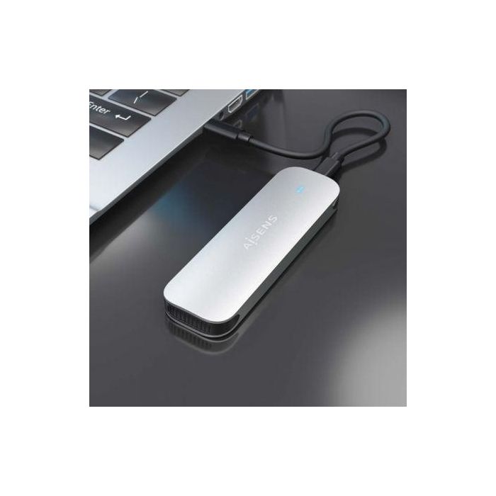 AISENS - CAJA EXTERNA M.2 (NGFF) ASM2-025SL NVMe A USB3.2 GEN2, PLATA 4 AISENS - CAJA EXTERNA M.2 (NGFF) ASM2-025SL NVMe A USB3.2 GEN2, PLATA 4