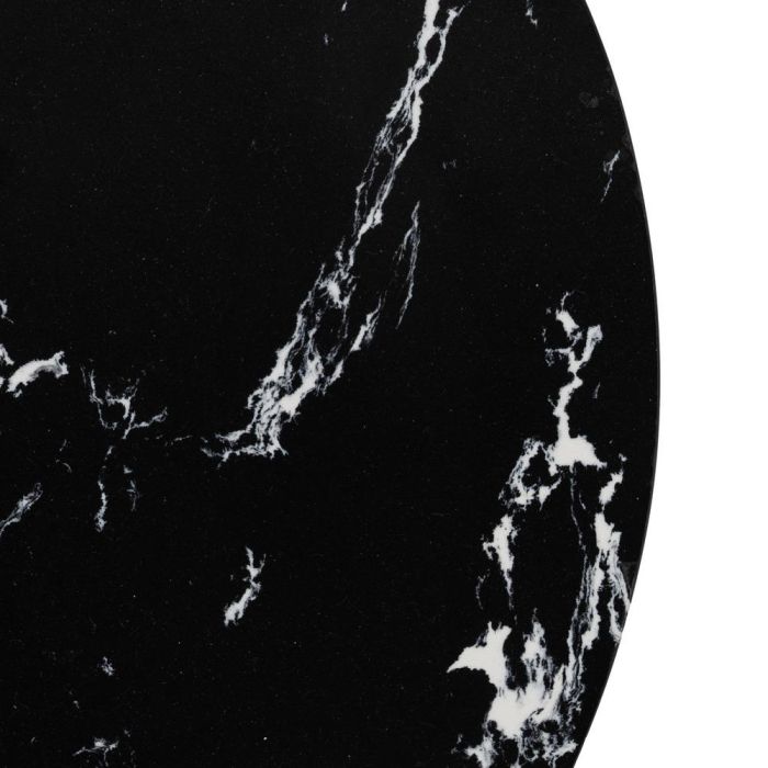 Mesita Negro Metal-Mármol 45 X 45 X 46 cm