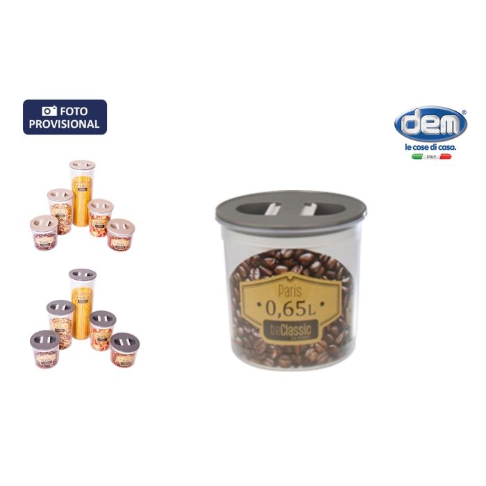 Inde Tarro Hermético Beclassic 0,65 L, 10,8 x 10,5 cm (12 Unidades) Inde Tarro Hermético Beclassic 0,65 L, 10,8 x 10,5 cm (12 Unidades)