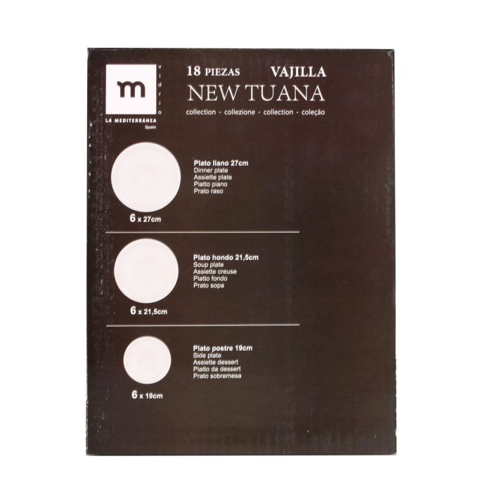 -1470- Vajilla 18 Pcs New Tuana (2 Unidades) 2 -1470- Vajilla 18 Pcs New Tuana (2 Unidades) 2