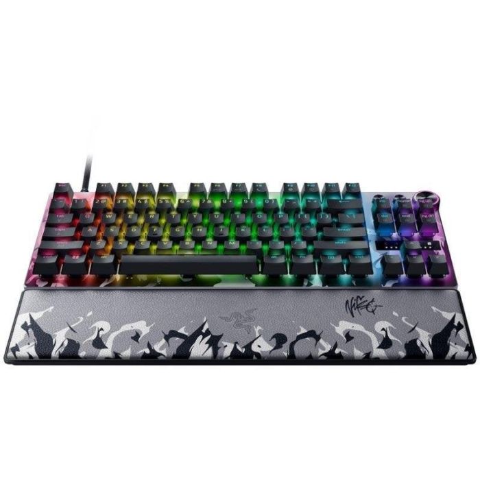 Razer Huntsman V3 Pro TKL Teclado Gaming Tenkeyless USA Layout, Switches Ópticos Analógicos Gen-2, Polling 8000 Hz, Chroma RGB (RZ03-05521500-R3M1) Edición Niko