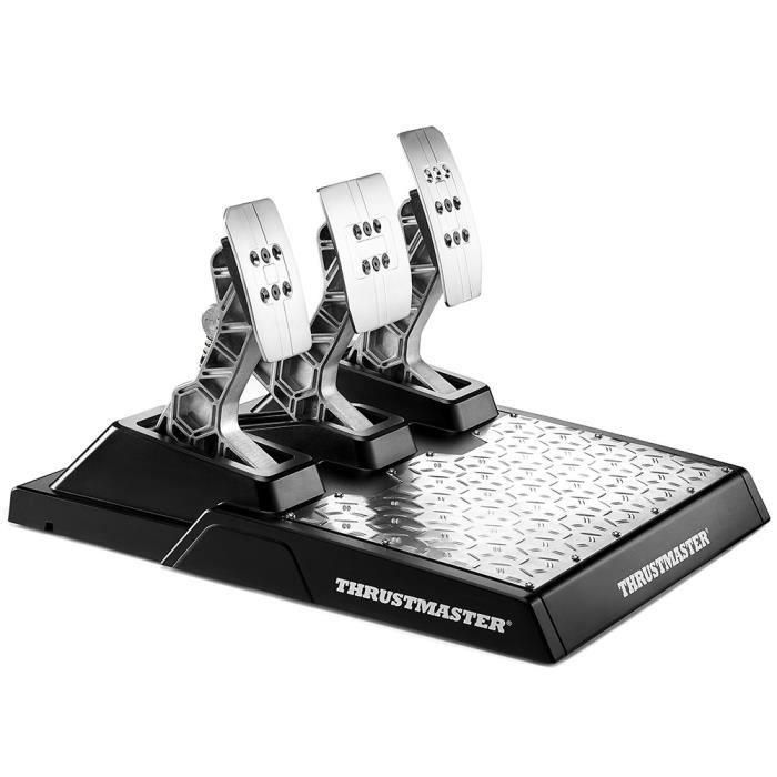 Thrustmaster T-LCM Pedales de Competición con Sensor de Fuerza Load Cell Magnético HEART - 100 kg de Presión, Metálicos y Ajustables 1
