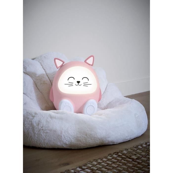Altavoz luminoso y luz nocturna - BIGBEN - Cat - Bluetooth 5.0, 15W, Luz nocturna ajustable, Temporizador, Batería USB-C 2 Altavoz luminoso y luz nocturna - BIGBEN - Cat - Bluetooth 5.0, 15W, Luz nocturna ajustable, Temporizador, Batería USB-C 2