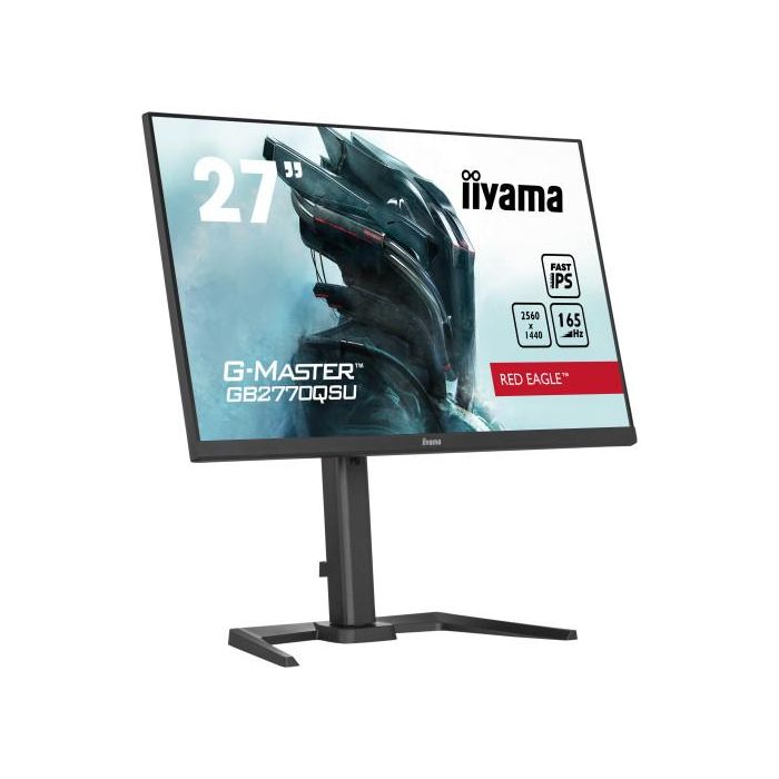(D) Monitor Iiyama 27" Gaming G-Master GB2770QSU-B5, Wqhd, 165Hz, 0,5Ms, Hdmi, Usb, Displayport, Alt, Reg Alt, Pivotante 2 (D) Monitor Iiyama 27" Gaming G-Master GB2770QSU-B5, Wqhd, 165Hz, 0,5Ms, Hdmi, Usb, Displayport, Alt, Reg Alt, Pivotante 2