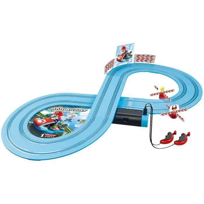 Pista carrera nintendo mario kart, incluye 2 coches (mario y yoshi) 2,4 metros 1