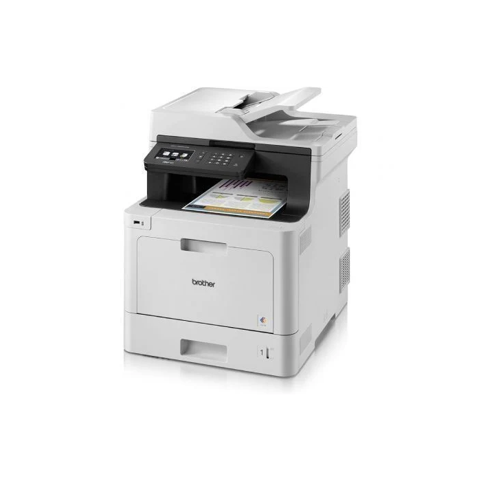 Brother MFC-L8690CDW Multifunción Láser Color Impresora, Copiadora, Escáner y Fax con WiFi, Dúplex Automático y Pantalla Táctil Color, Blanco