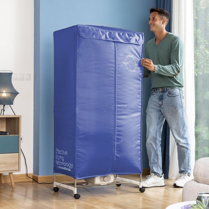 Secadora Eléctrica Portátil de 2 Alturas Dupledry Blue InnovaGoods 1200 W 7 Secadora Eléctrica Portátil de 2 Alturas Dupledry Blue InnovaGoods 1200 W 7