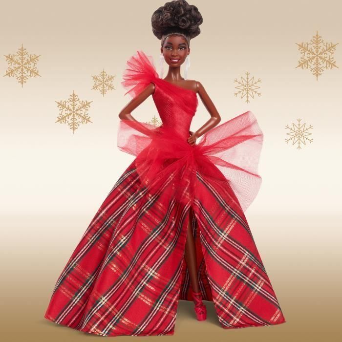 Muñeca BARBIE Marrón Feliz Navidad HRM62 4 Muñeca BARBIE Marrón Feliz Navidad HRM62 4