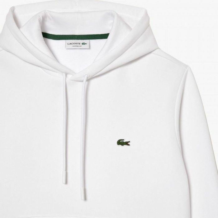 Sudadera con Capucha Hombre Lacoste Core Performance Blanco 1