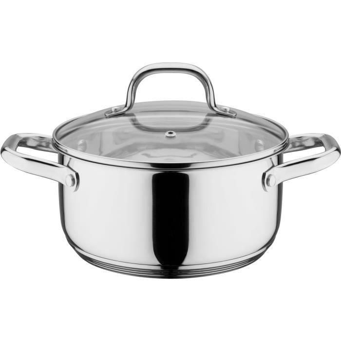 GSW 806787 Batería masiva de acero inoxidable 10 piezas - Ollas de stock de 16, 20 y 24 cm - Olla de 20 cm - Bandeja de 16 cm - Todas las fuentes de calor, incluida la inducción 1 GSW 806787 Batería masiva de acero inoxidable 10 piezas - Ollas de stock de 16, 20 y 24 cm - Olla de 20 cm - Bandeja de 16 cm - Todas las fuentes de calor, incluida la inducción 1