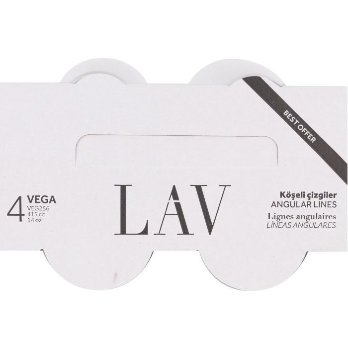 Set de 4 vasos Vega B 415 cc - Lav (12 Cajas) 3 Set de 4 vasos Vega B 415 cc - Lav (12 Cajas) 3