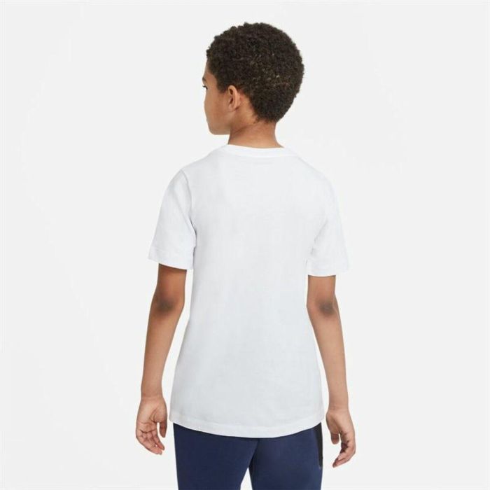 Camiseta de Manga Corta Niño Nike Sportswear Blanco L 2