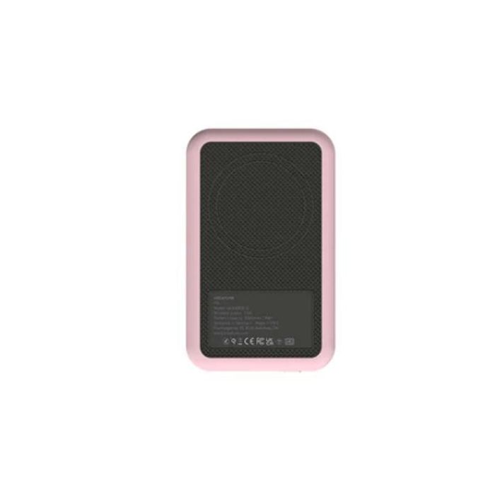 Kreafunk Cargador Power Bank Con Carga Inalámbrica Qi 5K Mah Rosa Kreafunk Cargador Power Bank Con Carga Inalámbrica Qi 5K Mah Rosa