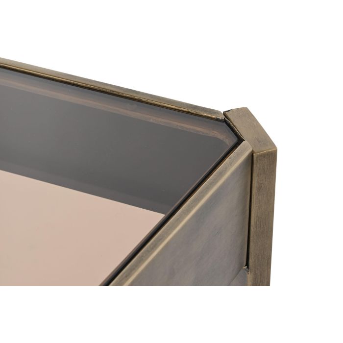 DKD Home Decor Mesa Centro Moderna de Metal y Cristal Dorado, 62x53x102 cm Desmontable 2 DKD Home Decor Mesa Centro Moderna de Metal y Cristal Dorado, 62x53x102 cm Desmontable 2