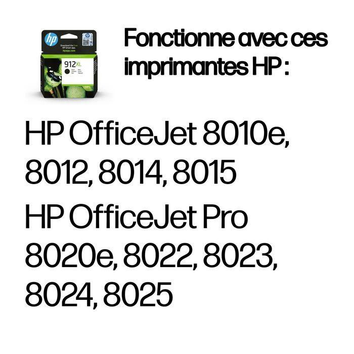 HP 912XL Cartucho de Tinta Original Negro de Alto Rendimiento 5