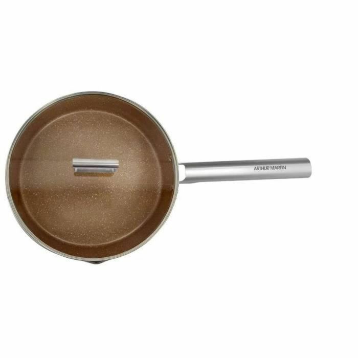 Arthur Martin AM3542 Sartén para saltear 28 cm con tapa Aluminio forjado compatible con todas las fuentes de calor, inducción y horno 2