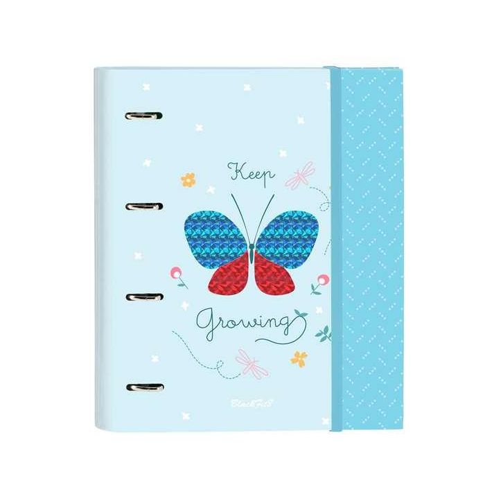 Carpeta de anillas BlackFit8 Mariposa A4 Azul claro (27 x 32 x 3.5 cm) 2