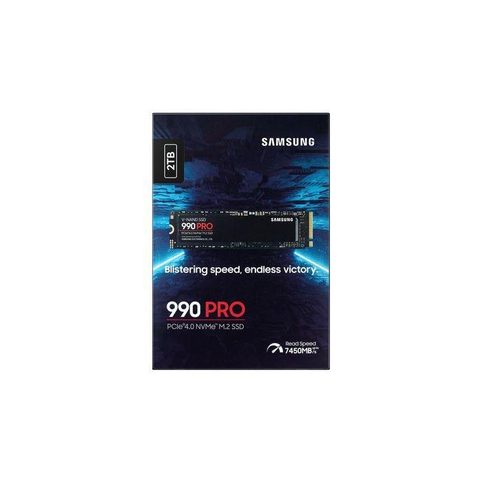 Samsung 990 PRO SSD Interno Alto Rendimiento V-NAND MLC 2 TB M.2 NVMe PCIe 4.0, 7450 MB/s Lectura, 6900 MB/s Escritura 4