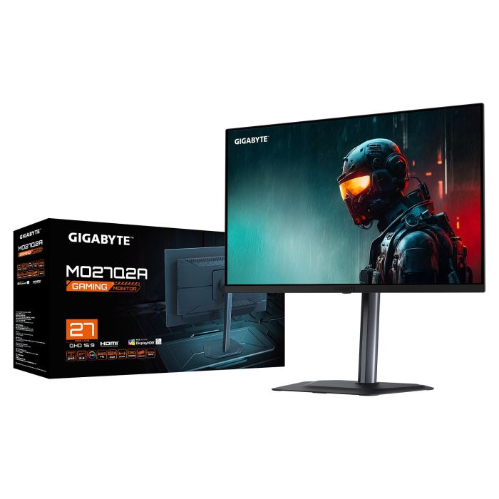 Gigabyte MO27Q2A Monitor Gaming 27'' OLED 2K QHD 280Hz 0.03ms G-Sync FreeSync Premium Pro DisplayHDR True Black 400, HDMI 2.1, DisplayPort 1.4, Negro