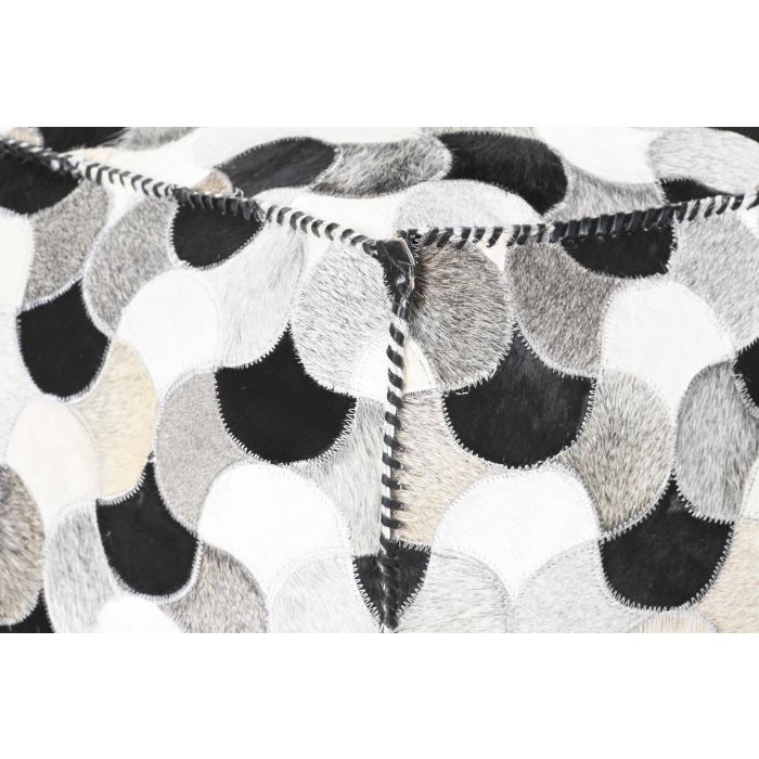 DKD Home Decor Pouf Colonial Marron Negro Piel Poliester 45 x 40 x 45 cm 2 DKD Home Decor Pouf Colonial Marron Negro Piel Poliester 45 x 40 x 45 cm 2