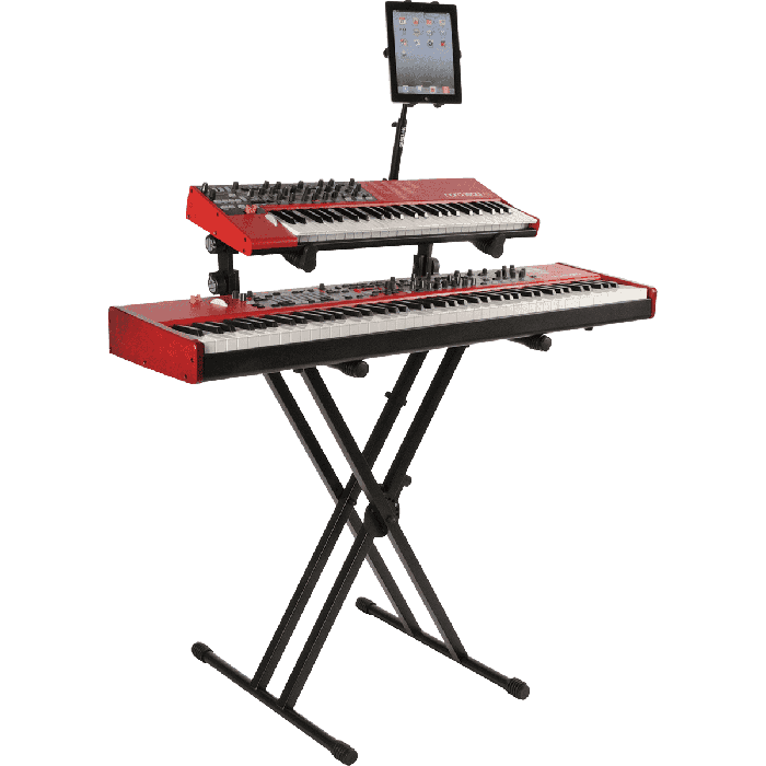 Soporte Teclado Ql642 Formato "X" 2 Niveles / Doble Perfil 1 Soporte Teclado Ql642 Formato "X" 2 Niveles / Doble Perfil 1