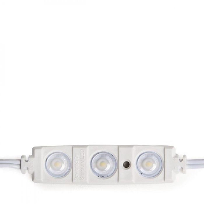 Módulo 1.3W 130Lm 6000ºK 3 LEDs PRO 5630 Inyectado IP67 Óptica 50.000H [RA-BL-5630W03-LENS-R-CW] 1