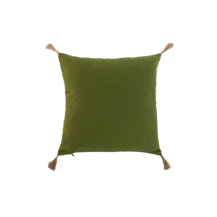 Cojin Boho DKD Home Decor Verde Natural 5 x 45 x 45 cm 3