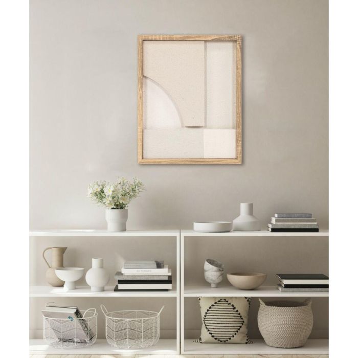 DKD Home Decor Cuadro Scandi Moderno Decoración de Pared Beige Blanco Natural 40x50 cm (2 Unidades) MDF y PS 2 DKD Home Decor Cuadro Scandi Moderno Decoración de Pared Beige Blanco Natural 40x50 cm (2 Unidades) MDF y PS 2