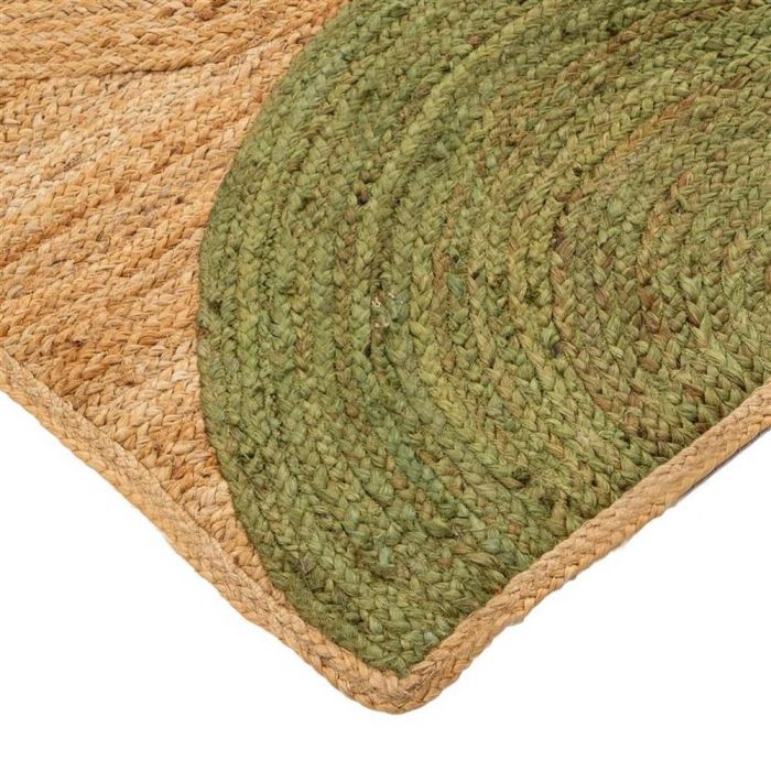 Alfombra Natural-Verde Yute Decoración 200 X 290 cm