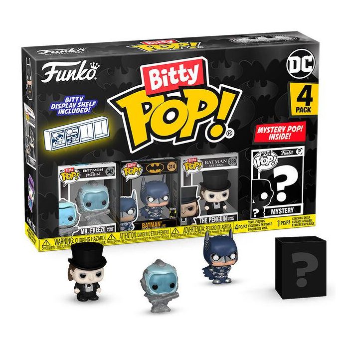 FUNKO Bitty POP DC Comics Batman 85th Anniversary: Blister 4 Figuras Coleccionables - Mr. Freeze Misterioso Raro/Hiperraro