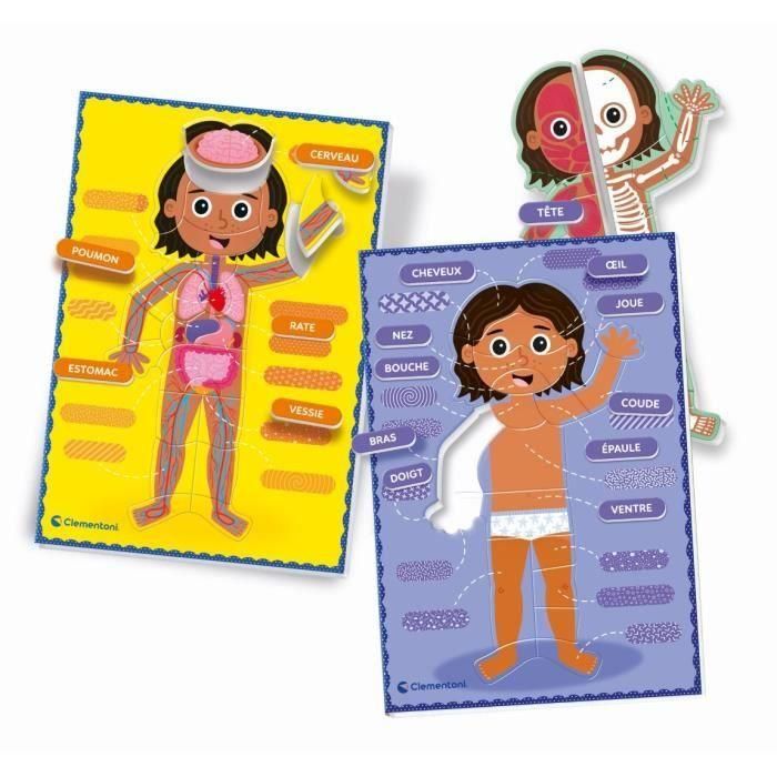 Montessori - Clementoni - El Cuerpo Humano - Juego educativo para aprender cómo está hecho el cuerpo por dentro y por fuera - D 1 Montessori - Clementoni - El Cuerpo Humano - Juego educativo para aprender cómo está hecho el cuerpo por dentro y por fuera - D 1