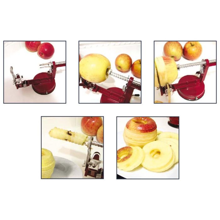 Cook Concept Pelador-Cortador de Manzana Vintage, Pele, Vacíe y Corte Fácilmente, 26x10.5 cm 5
