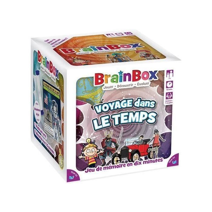 Asmodee 5025822133366 Juego de Fiesta BrainBox Viajes en el Tiempo Asmodee 5025822133366 Juego de Fiesta BrainBox Viajes en el Tiempo