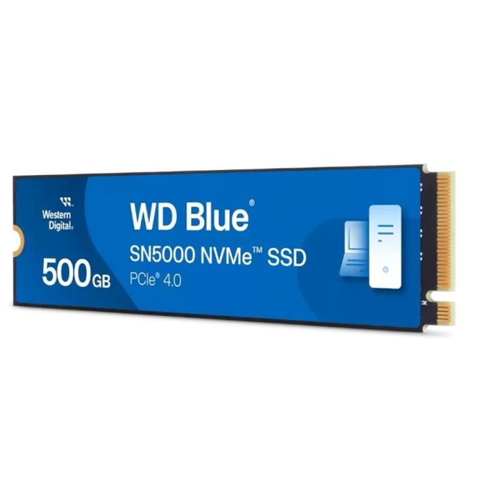 Western Digital WDS500G4B0E Disco SSD WD Blue SN5000 NVMe PCIe Gen4 500GB M.2 2280 5000 MB/s Lectura / 4000 MB/s Escritura 1